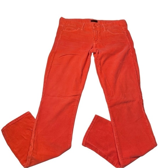Mother The Looker Skinny Corduroy Jeans Orange Women’s Size 28 - Picture 1 of 10